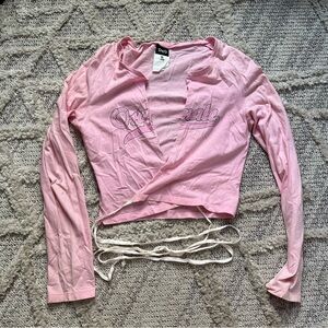 Authentic D&G Pink Wrap Top